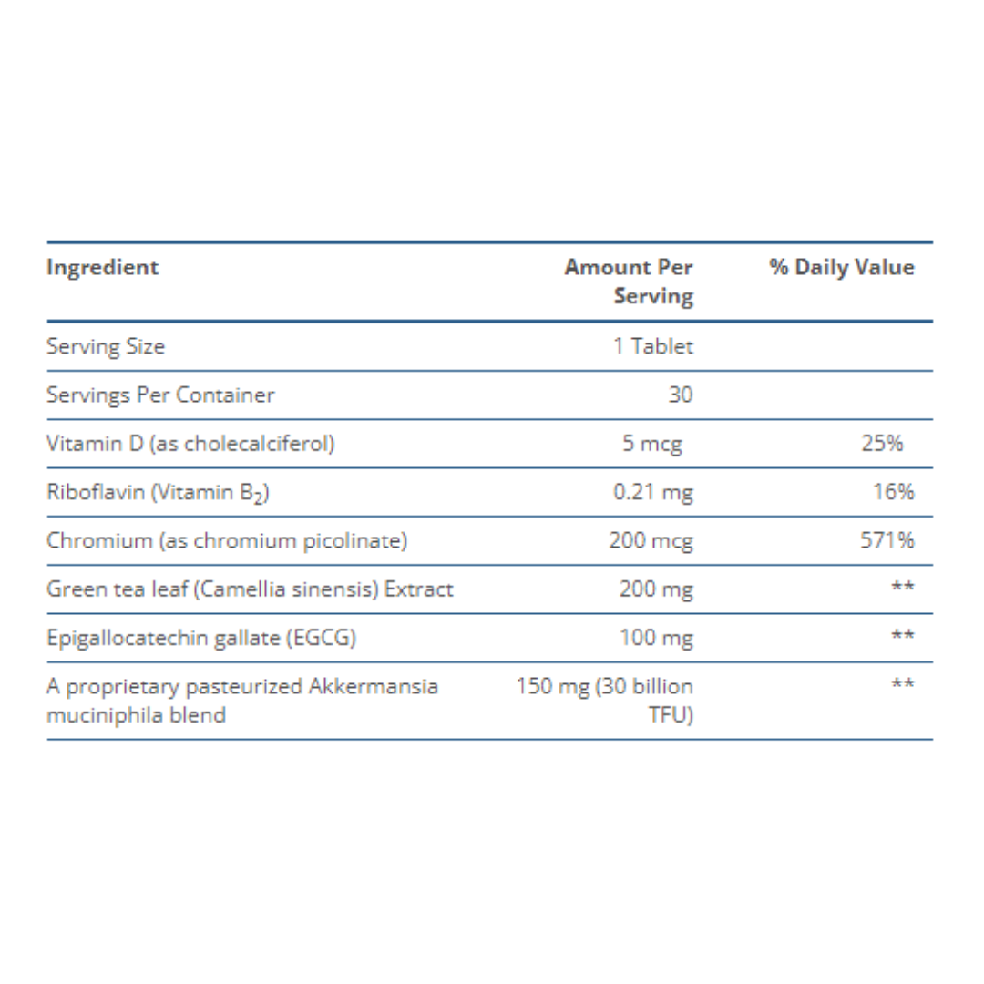 The Akkermansia Company™ Healthy Weight with Glucose Control